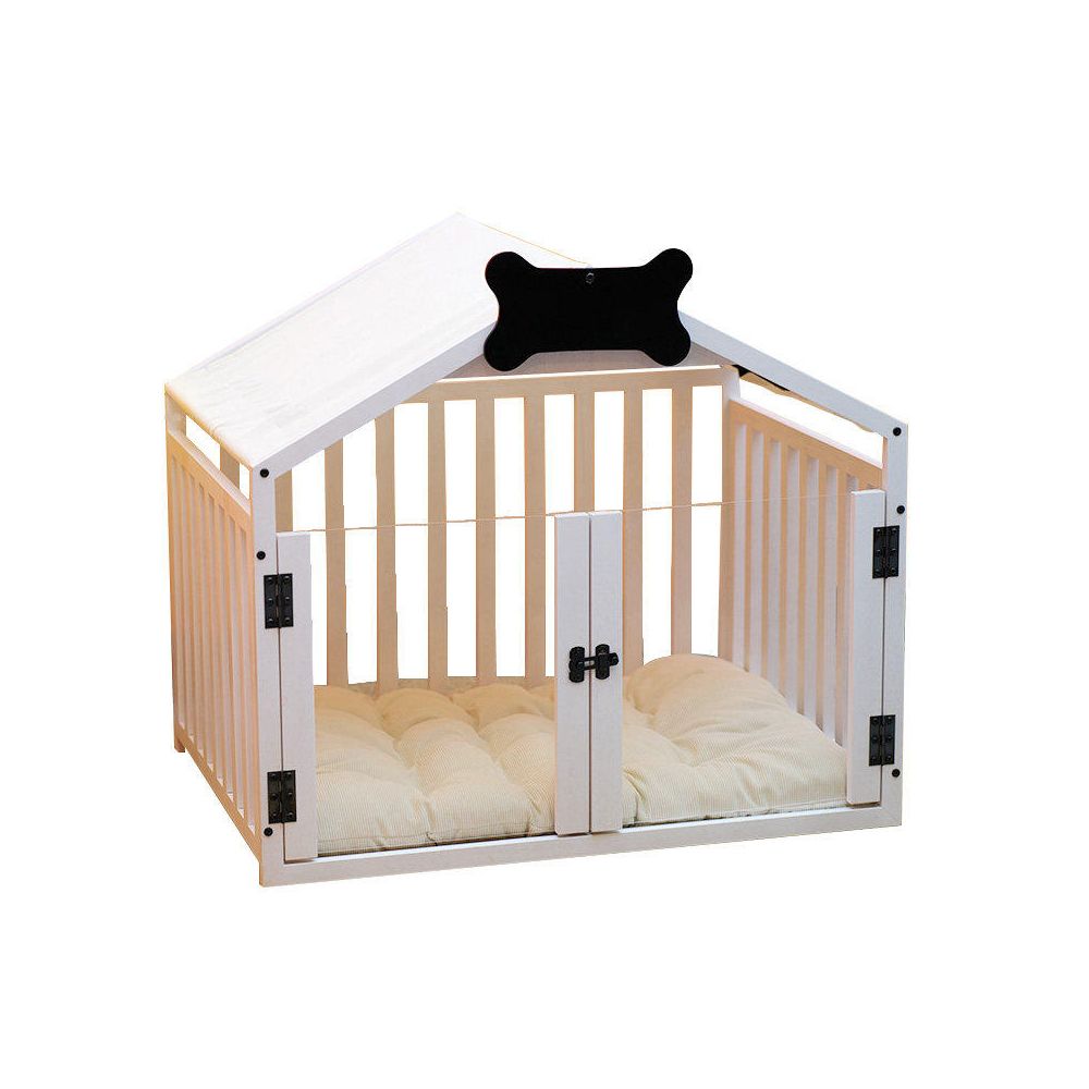 Solid wood dog house indoor small dog bear dog house all season universal dog cage luxury villa pet dog house image 5