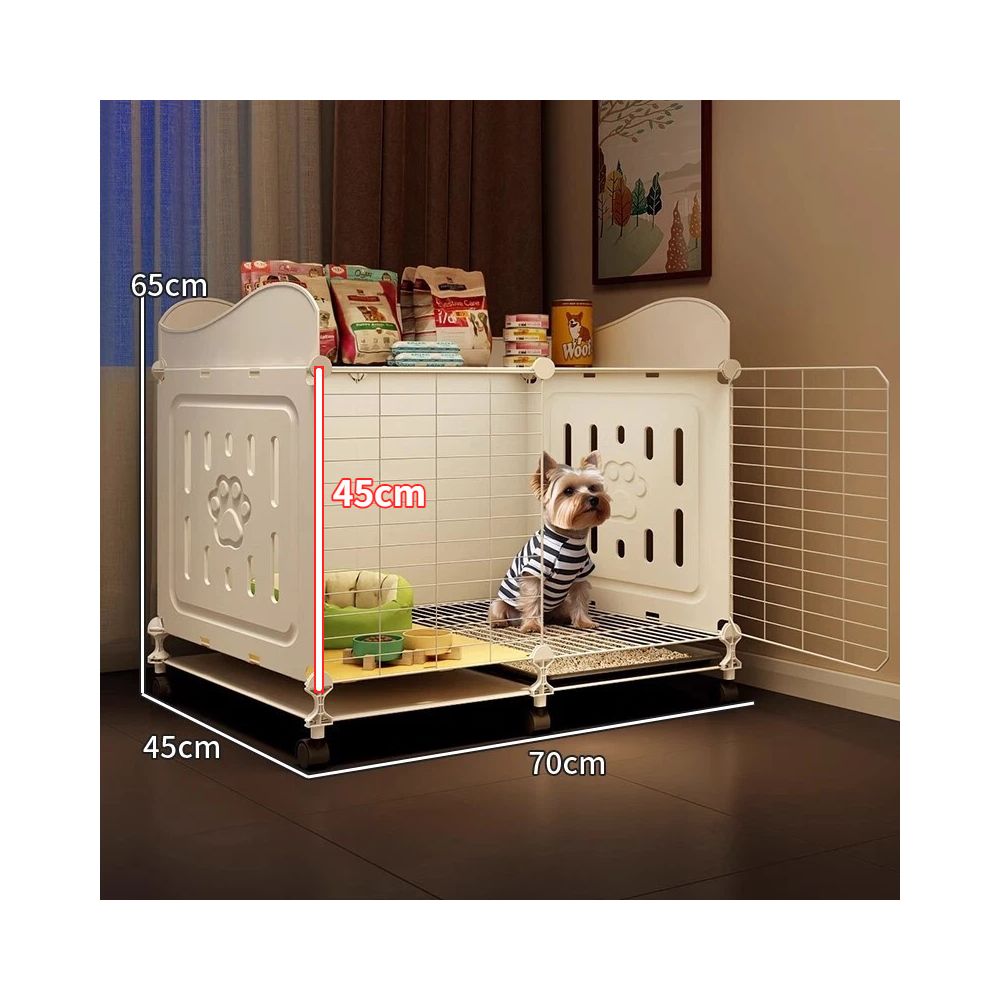 【2026 旗艦豪宅】一房一廳一衛小型犬別墅｜帶廁所乾濕分離狗屋