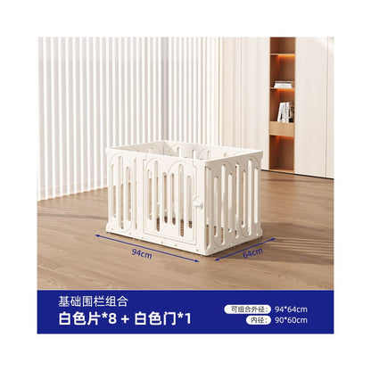 【2026 全景系列】全透明室內寵物圍欄別墅｜中小型犬專用移動式隱形狗籠