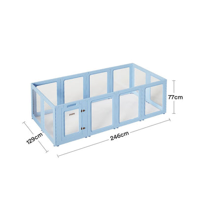 【Zeze 官方正品】室內全透明寵物圍欄別墅｜中小型犬/兔子專用隱形狗籠