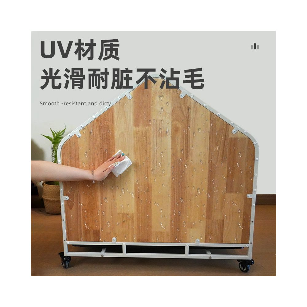 Yaju Bieyuan High end Dog Cage Shiba Inu with Toilet Dog Nest Household Small Large House Solid Wood Nest One Room One Living Room image 3