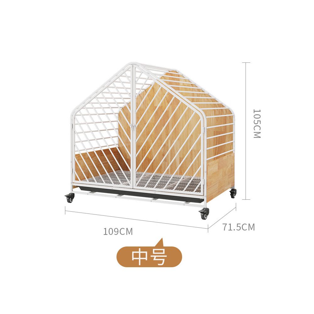 【喵贊 官方旗艦】高階實木帶廁所狗籠｜柴犬/中大型犬專用一房一廳別墅