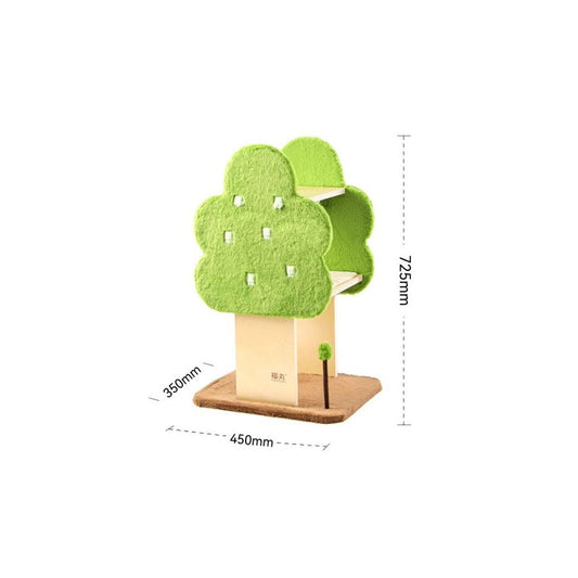 FUKUMARU 小樹貓爬架｜貓窩貓樹一體不掉毛劍麻抓柱大型跳台