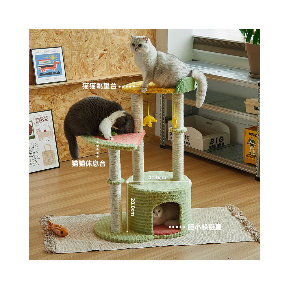 Cat climbing frame for big cats specialized cat bed all season climbing large cats Maine plush toys household cat climbing frame image 3