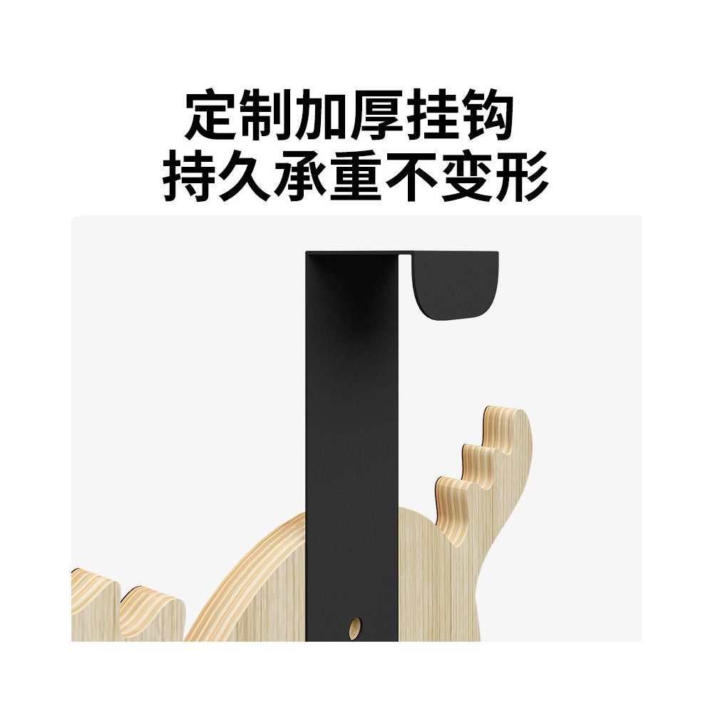 Hanging door type cat climbing frame deer style solid wood waterproof non occupying cat tree jumping platform design wall mounted household thickened image 3