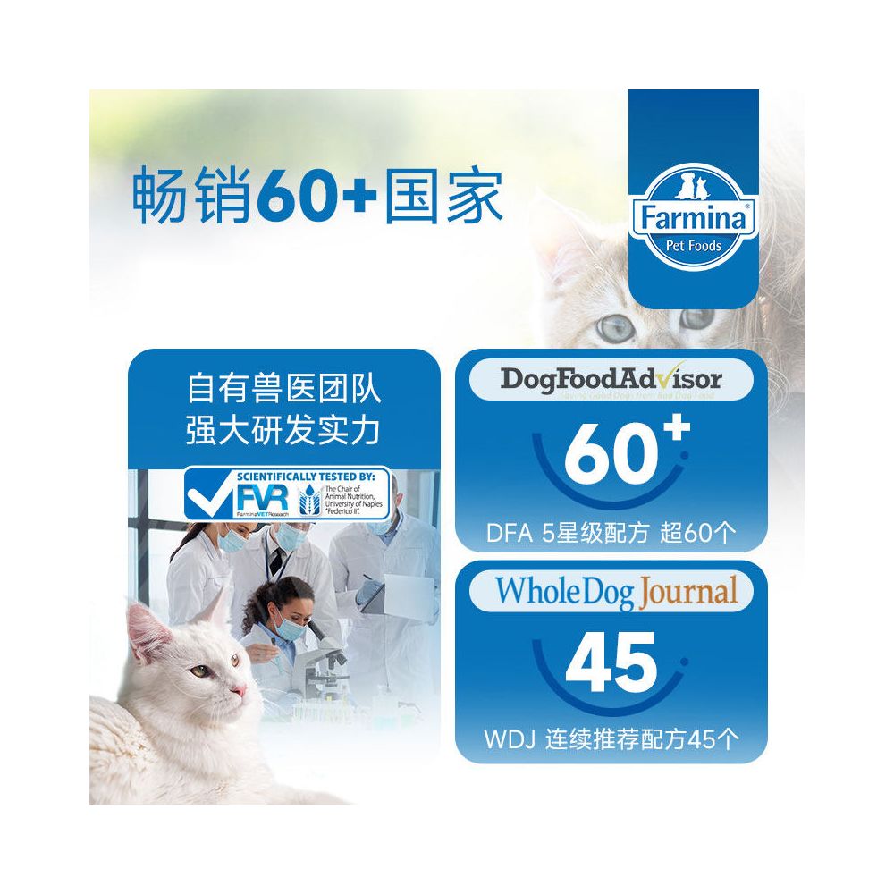 Farmina Imported Farmina Adult Cat and Kitten Food Chicken Pomegranate Lamb Blueberry Cat Food 1 5kg image 2