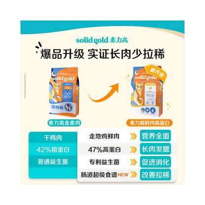 Official Flagship Su Li High Fresh Meat High Protein Chicken Cat Food Cloth Puppets Adult and Juvenile Cat Food image 4