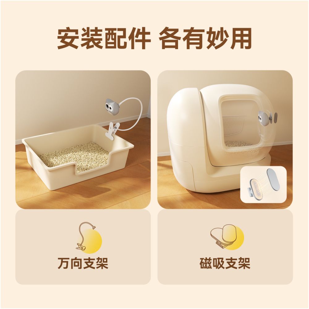 Pet litter box surveillance camera cat toilet health monitoring cat director multi cat recognition monitoring image 5