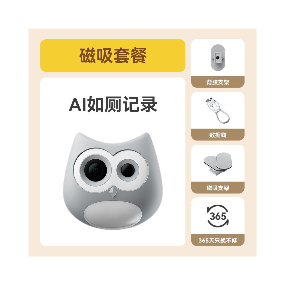 寵物砂盆監控攝像機｜貓廁健康監測、多貓識別、貓主管遠端監控