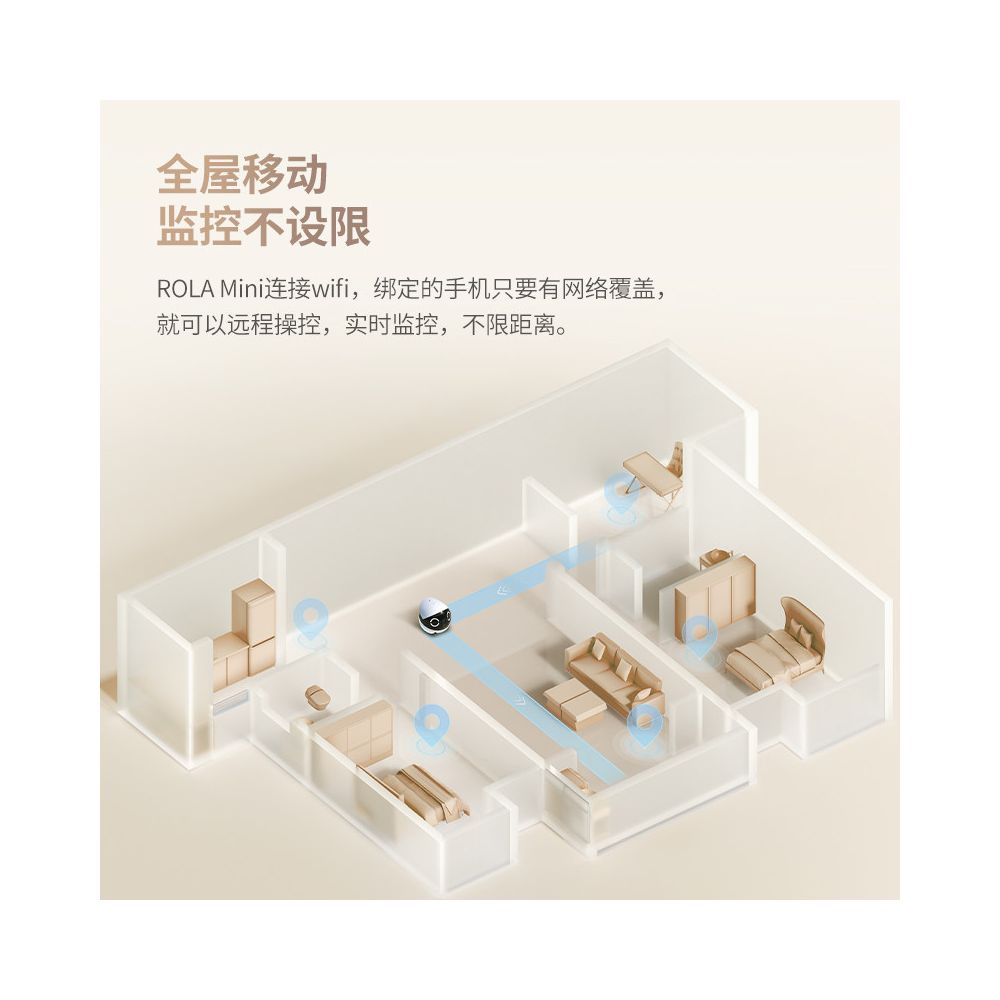 ROLAMini Home Robot Mobile Camera Home EBO Wireless Indoor Remote Pet Monitoring image 2