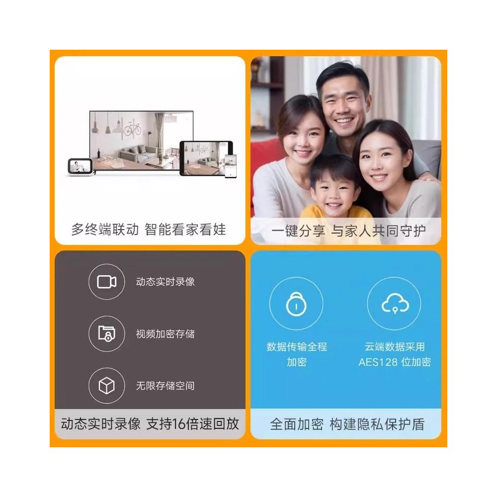 Xiaomi Smart Camera with Cloud Platform 2K Home Indoor Monitoring HD 360 Pet Children Intercom Night Vision image 4