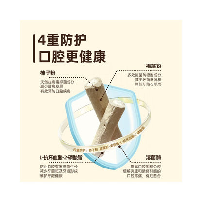 Golden Cat Snacks Goat Milk Sandwich Toothbridge 15g 4 Pack Pet Teeth Grinding Cat Deodorizes Bad breath and Teeth Stones image 3