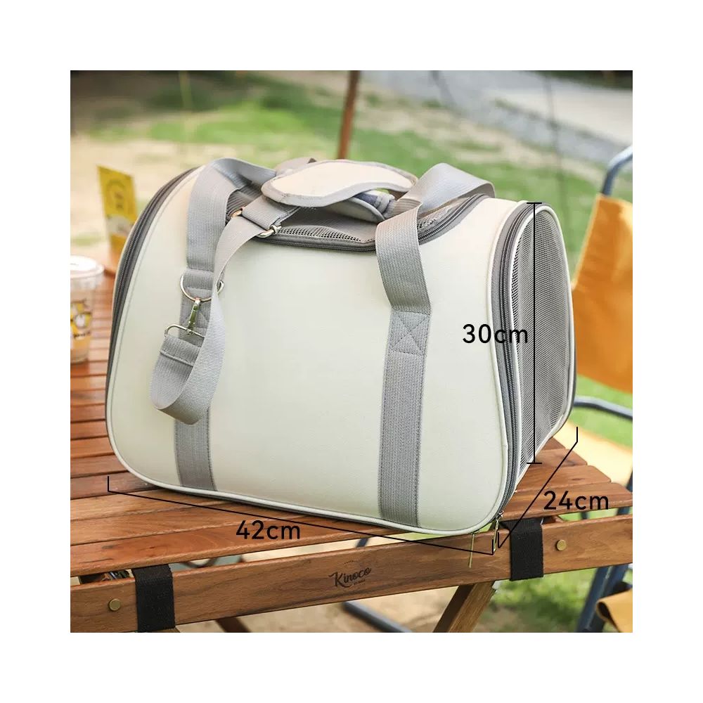 Cat bag portable bag for outdoor use breathable for summer and autumn foldable for small and medium sized dogs large capacity backpack diagonal cross image 4