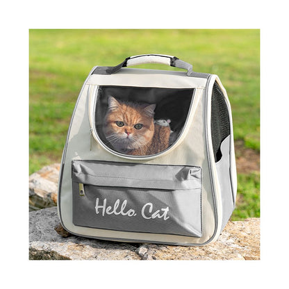 且丝喵想貓狗太空艙寵物背包 戶外便攜大容量貓狗攜帶籠