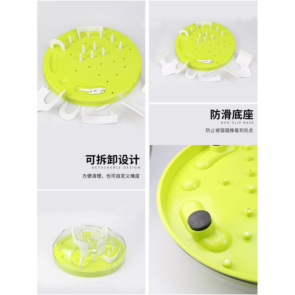 Cat leaks food toy dog eats slowly to relieve boredom cat food hiding bowl consumes energy teasing cat pet feeder image 2