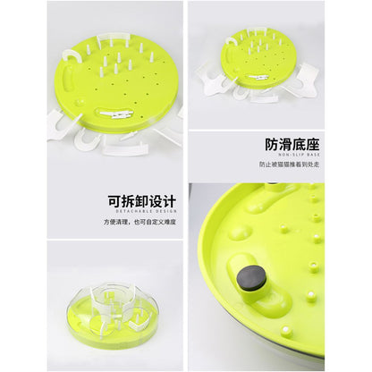 Cat leaks food toy dog eats slowly to relieve boredom cat food hiding bowl consumes energy teasing cat pet feeder image 2