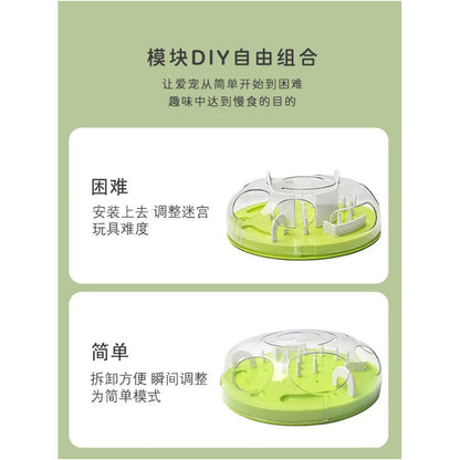 Cat leaks food toy dog eats slowly to relieve boredom cat food hiding bowl consumes energy teasing cat pet feeder image 3