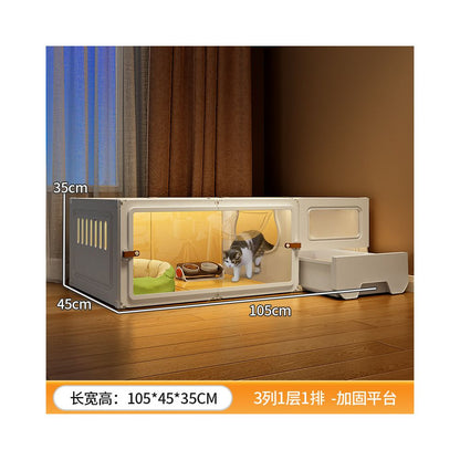 室內家用大空間貓別墅 帶馬桶一體貓屋貓櫃空籠