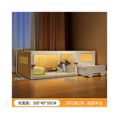 室內家用大空間貓別墅 帶馬桶一體貓屋貓櫃空籠