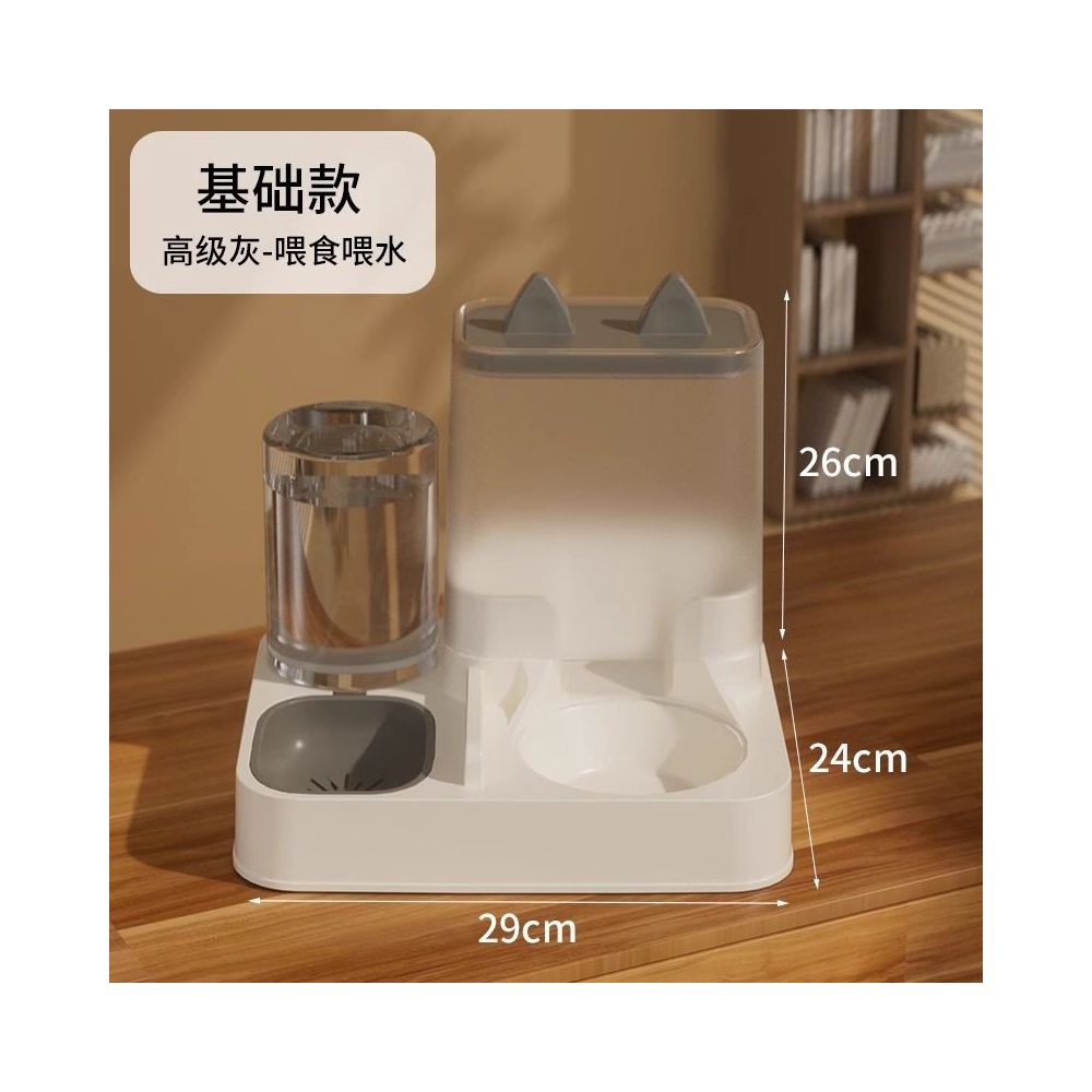 HELLOLEIBOO/徕本自動餵食器飲水一體 不銹鋼貓食盆