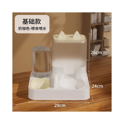 HELLOLEIBOO/徕本自動餵食器飲水一體 不銹鋼貓食盆