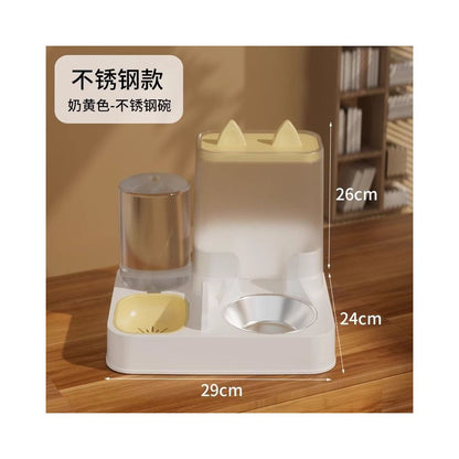 HELLOLEIBOO/徕本自動餵食器飲水一體 不銹鋼貓食盆