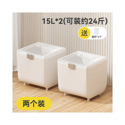 HELLOLEIBOO/徠本貓糧儲存罐防潮保鮮15L大容量寵物儲糧桶