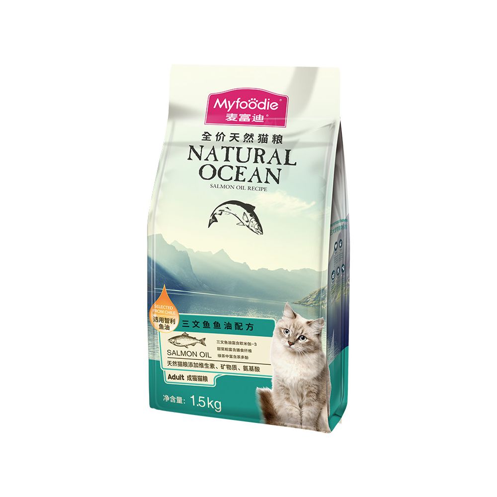 Maifudi Cat Food Salmon Oil Adult Cat and Kitten Natural Special Food Official Flagship Store Authentic Cat Food 1 5kg image 1