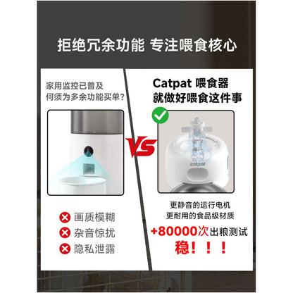 Catpat cat intelligent automatic feeder pet food timed and quantified remote control feeding machine image 4
