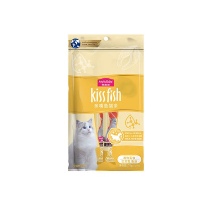 【麥富迪 Maifudi】罐裝營養貓條｜貓草＋魚油鮭魚肉泥，無添加互動貓零食（化毛美毛雙效）