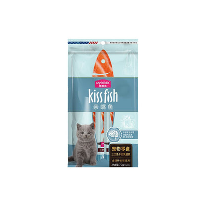 【麥富迪 Maifudi】罐裝營養貓條｜貓草＋魚油鮭魚肉泥，無添加互動貓零食（化毛美毛雙效）