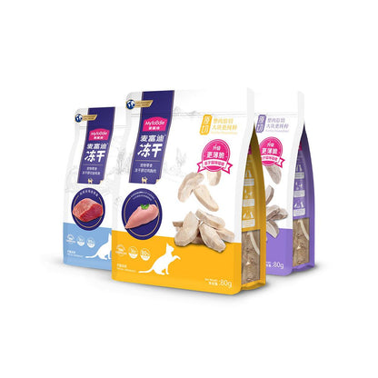 【麥富迪 Maifudi】寵物凍乾大桶裝｜雞肉＋小魚乾 營養貓零食，幼貓成貓必備高蛋白凍乾桶