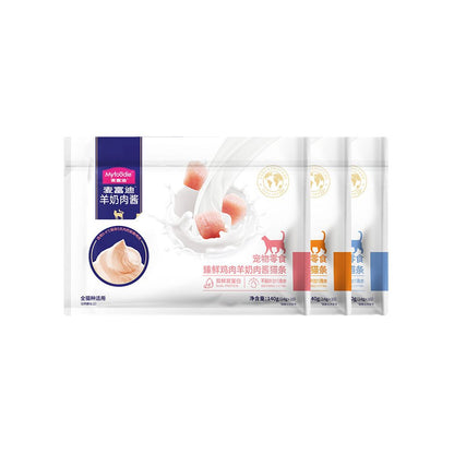 【麥富迪 Maifudi】羊奶鮮肉貓肉泥｜無誘食劑營養貓條，幼貓補鈣濕糧、騙水獎勵必備（罐裝/袋裝）