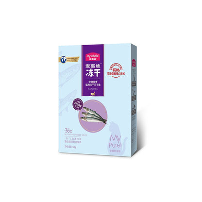 【麥富迪 Maifudi】多春魚凍乾貓零食｜滿腹魚蛋、天然小魚乾，幼貓成貓補鈣營養、爆蛋美味寵物零食