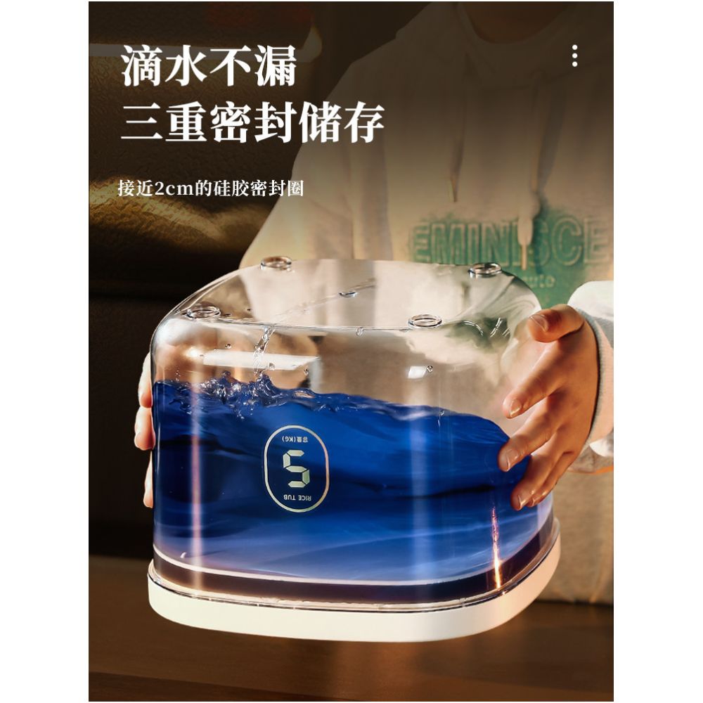 Cat food storage bucket dog food sealed bucket cat pet food storage bucket sealed storage container household food box image 1