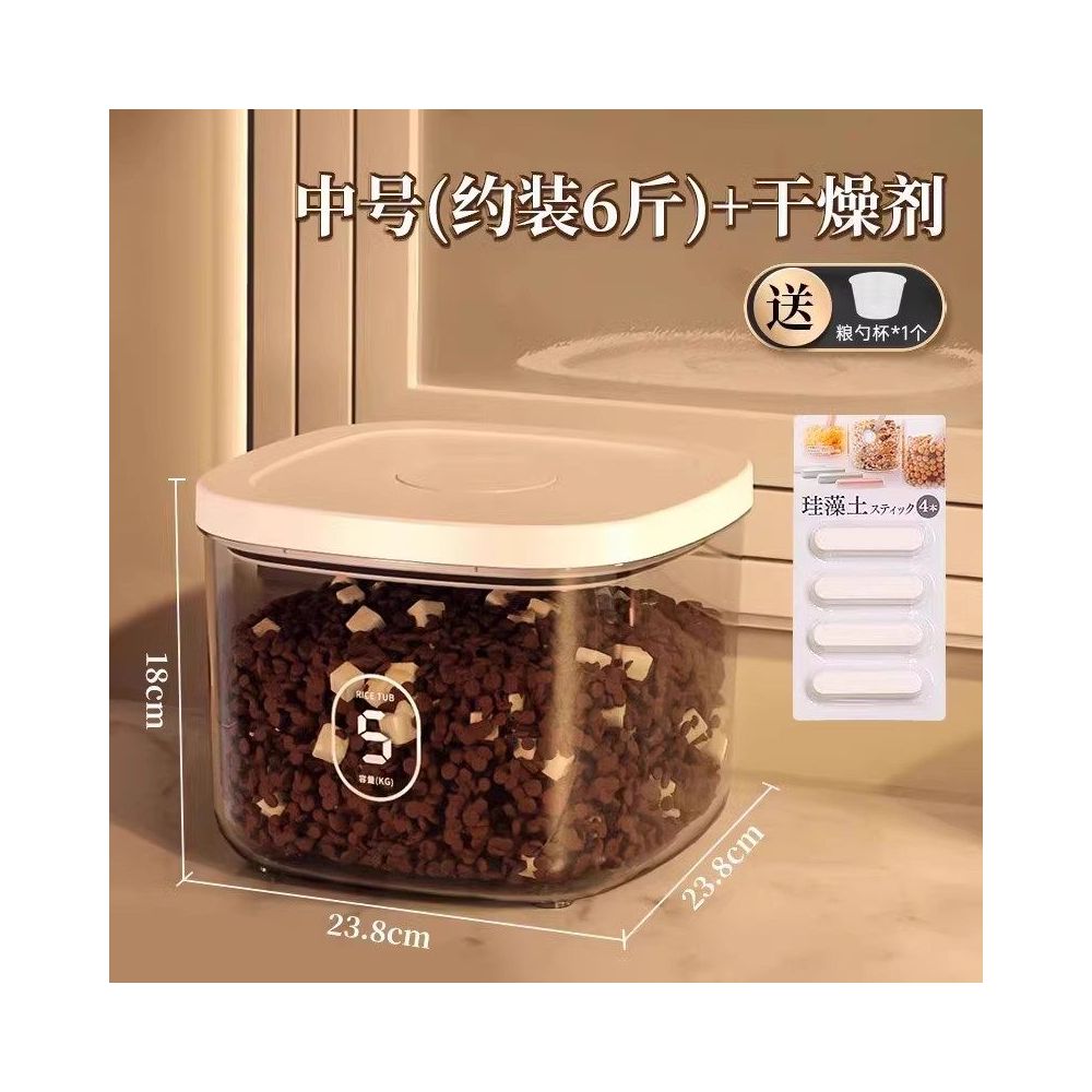 【全方位防潮】寵物飼料密封桶｜貓糧狗糧儲糧收納箱，大容量密封儲存容器，居家寵物食品收納盒