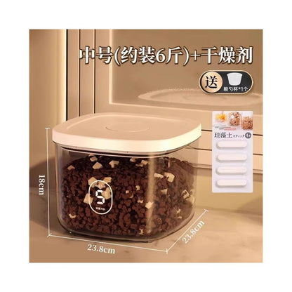 【全方位防潮】寵物飼料密封桶｜貓糧狗糧儲糧收納箱，大容量密封儲存容器，居家寵物食品收納盒