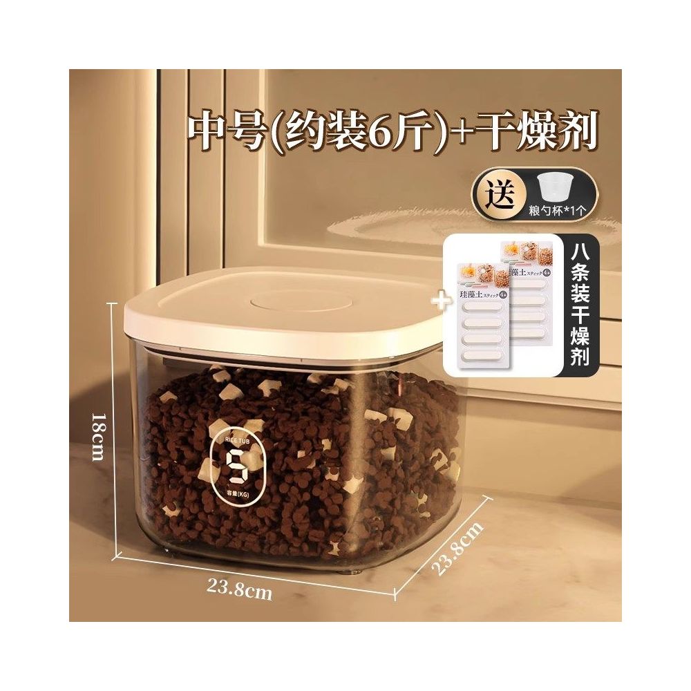 【全方位防潮】寵物飼料密封桶｜貓糧狗糧儲糧收納箱，大容量密封儲存容器，居家寵物食品收納盒