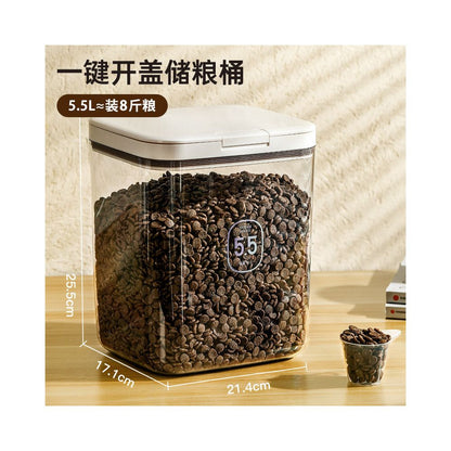 【全方位防潮】寵物飼料密封桶｜貓糧狗糧儲糧收納箱，大容量密封儲存容器，居家寵物食品收納盒