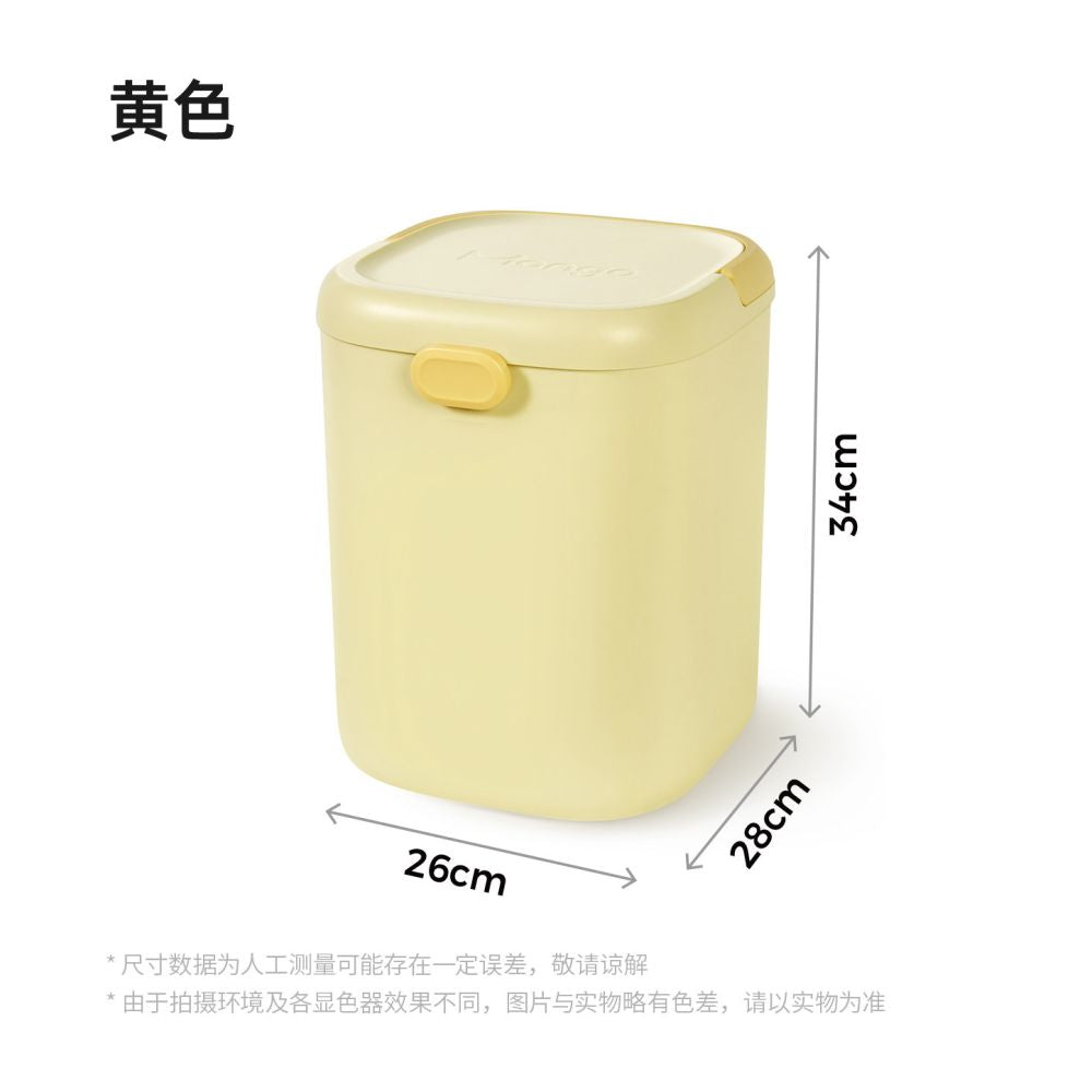 【Mango Fruit 芒果】寵物抗菌密封儲糧桶｜雙桶大容量收納桶，貓糧狗糧防潮防霉密封罐，乾糧分區儲存箱