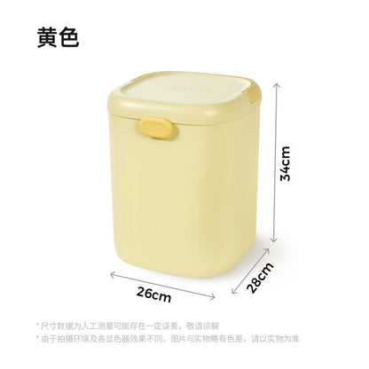 【Mango Fruit 芒果】寵物抗菌密封儲糧桶｜雙桶大容量收納桶，貓糧狗糧防潮防霉密封罐，乾糧分區儲存箱