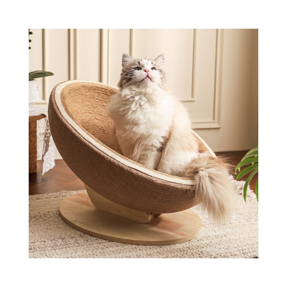 【派泰乐】劍麻窩爪一體貓抓板貓窩｜加厚耐磨不掉屑，碗型貓抓盆、圓形貓爪板，多功能休閒貓咪磨爪玩具