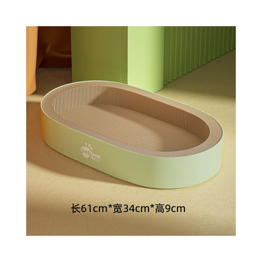 【Peibeile 佩貝樂】足球場貓抓板貓窩｜大尺寸窩爪一體，加厚耐磨不掉屑瓦楞紙，多功能貓咪磨爪玩具