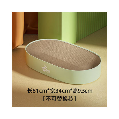 【Peibeile 佩貝樂】足球場貓抓板貓窩｜大尺寸窩爪一體，加厚耐磨不掉屑瓦楞紙，多功能貓咪磨爪玩具