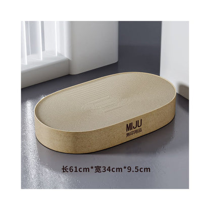 【Peibeile 佩貝樂】足球場貓抓板貓窩｜大尺寸窩爪一體，加厚耐磨不掉屑瓦楞紙，多功能貓咪磨爪玩具