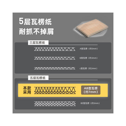 POPO vertical L shaped cat scratching board wear resistant and non shedding cat scratching device three dimensional wall leaning toy cat scratching board image 2