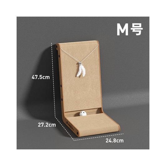 【POPO】L型立式貓抓板｜牆邊護牆磨爪器，加厚耐磨不掉屑，三維空間立體貓抓板，保護家具貓咪玩具