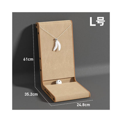 【POPO】L型立式貓抓板｜牆邊護牆磨爪器，加厚耐磨不掉屑，三維空間立體貓抓板，保護家具貓咪玩具