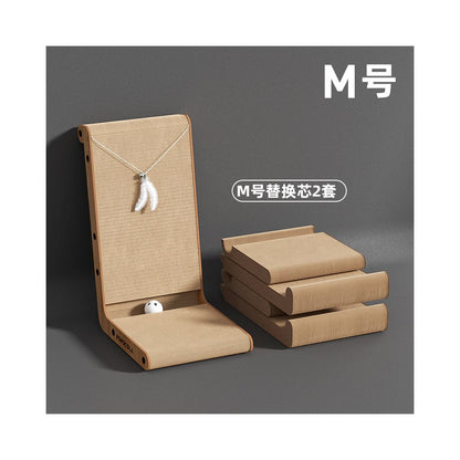 【POPO】L型立式貓抓板｜牆邊護牆磨爪器，加厚耐磨不掉屑，三維空間立體貓抓板，保護家具貓咪玩具