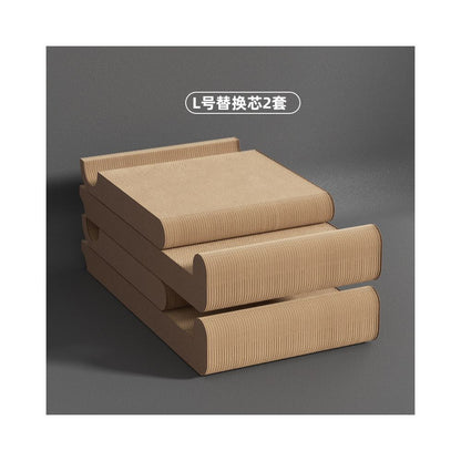 【POPO】L型立式貓抓板｜牆邊護牆磨爪器，加厚耐磨不掉屑，三維空間立體貓抓板，保護家具貓咪玩具